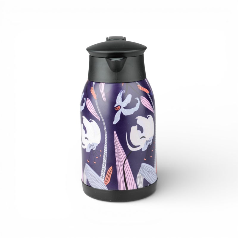 Bister Steel Multicolor Thermos with Black Lid, Capacity 1 Liter - Image 3