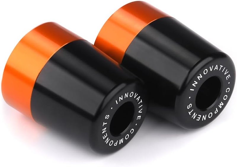 Mokiton Motorcycle Handle Bar Ends - Orange - Image 5