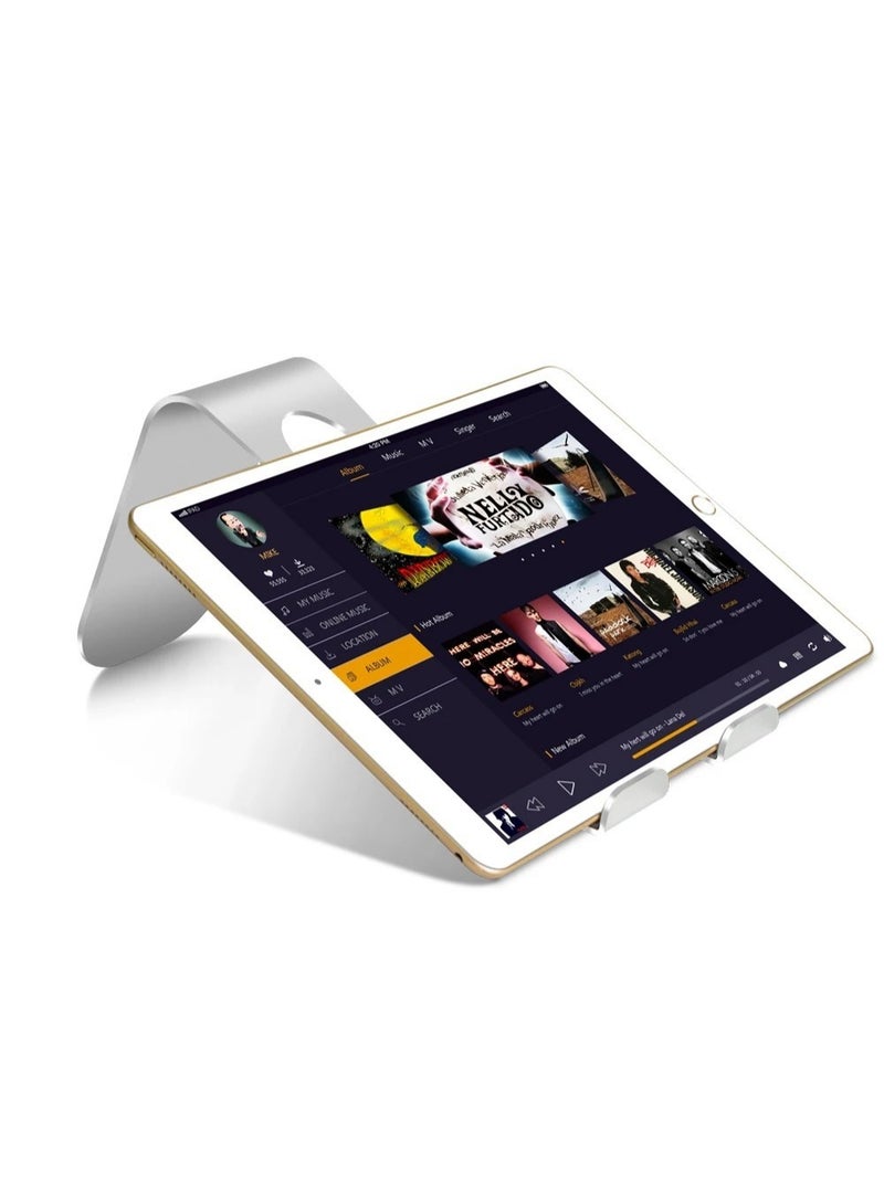 Adjustable Foldable Aluminum alloy Phone Tablet Stand Holder,Silver - Image 2
