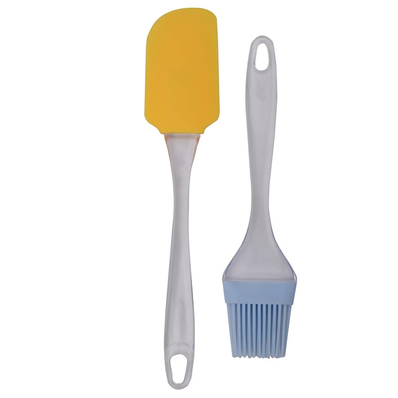 CherryBox CherryBox Silicone Spatula and Pastry Brush Set Special for Cake Mixer Cooking Baking Multicolor 1  - Image 2