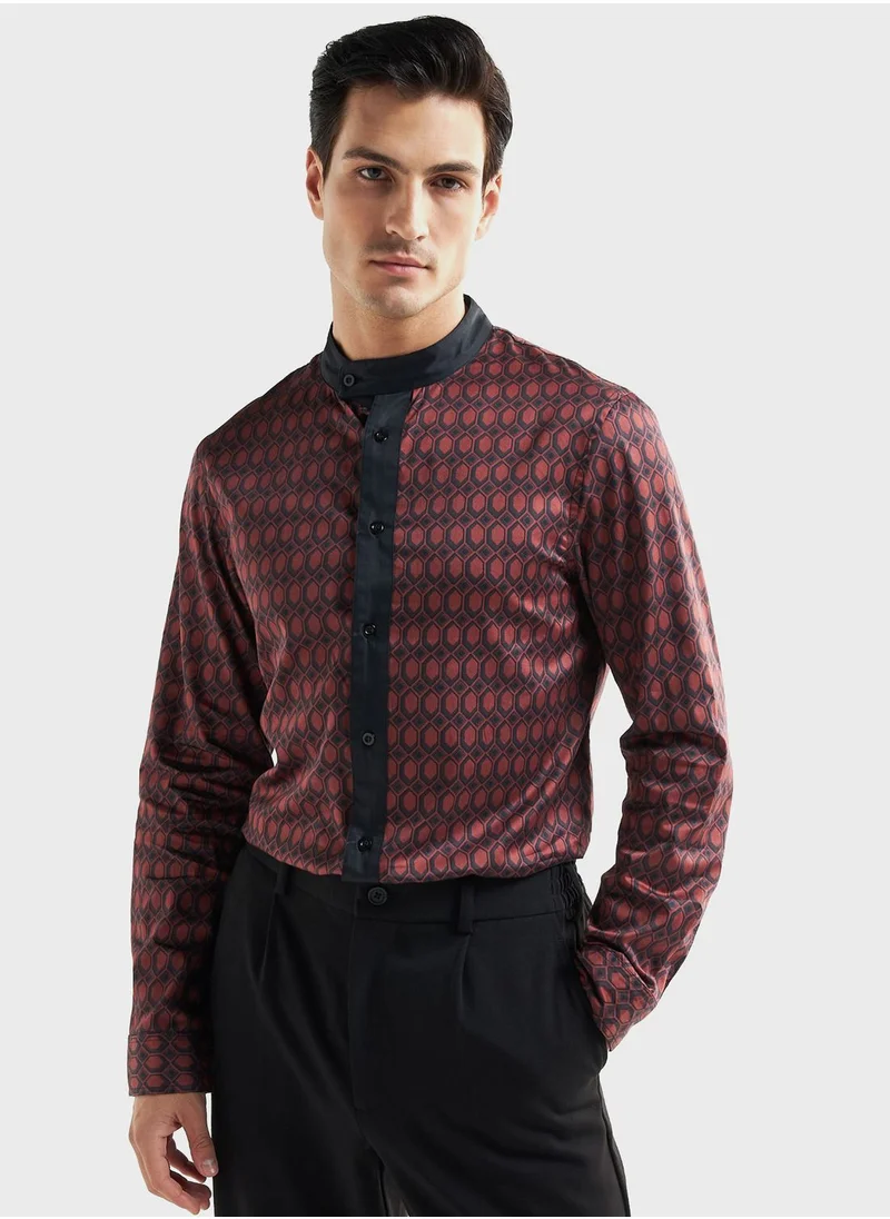 فاف Printed Regular Fit Shirt