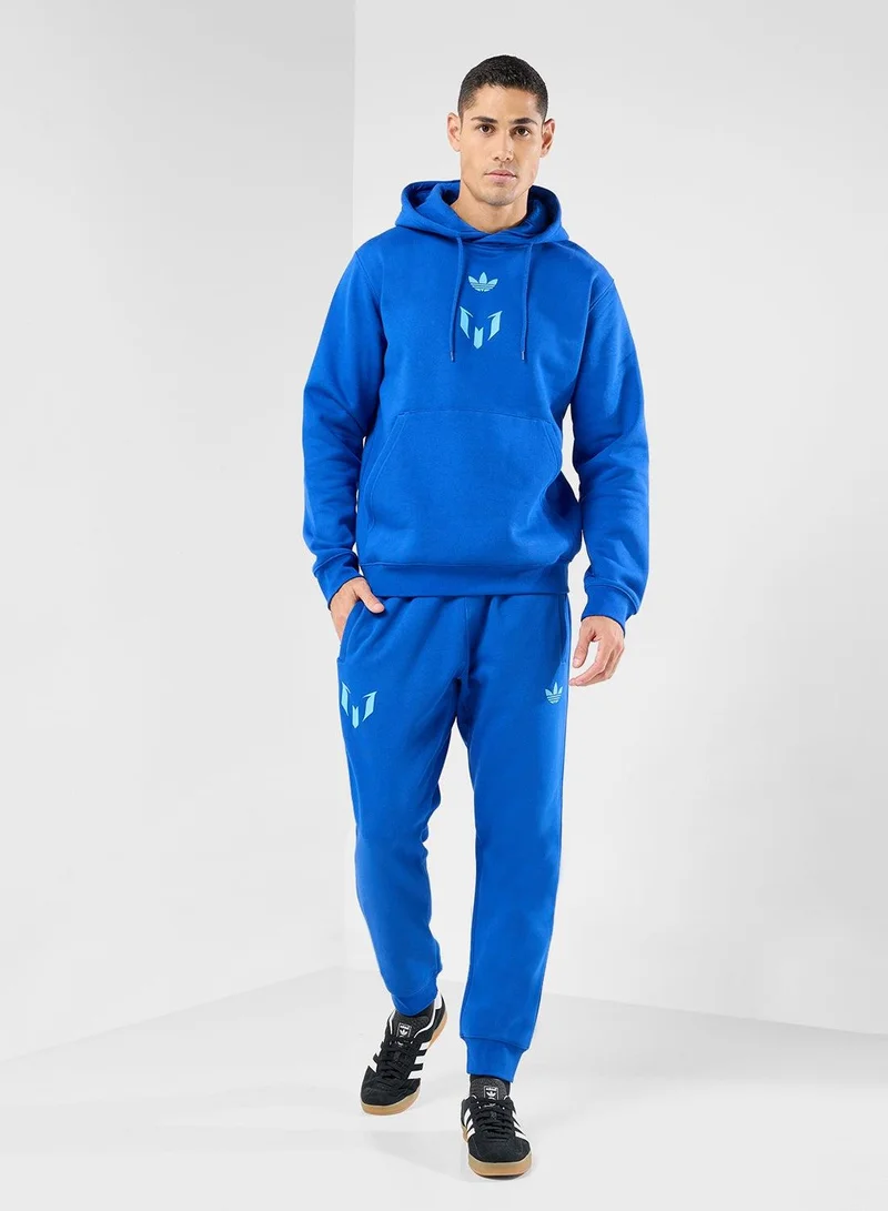 adidas بنطلون رياضي ميسي أزرق للرجال