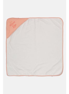 Rabbit + Bear Toddlers Embroidered Hooded Towel 76 x 76 cm, White  - Image 2