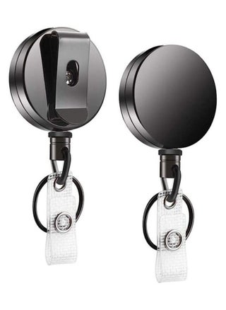 2PCS Retractable Keyring with Belt clamp Badge Holder use it for ID Card - pzsku/Z748F2849B7CCE39D99E3Z/45/_/1689672024/8d1b142d-f525-498f-b18d-bd49eb9a90e7