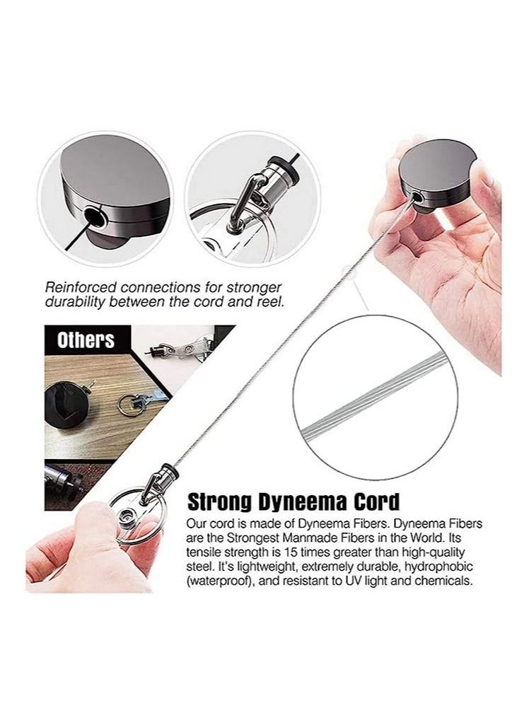 RATSAW - 2PCS Retractable Keyring with Belt clamp Badge Holder use it for ID Card - Image 1
