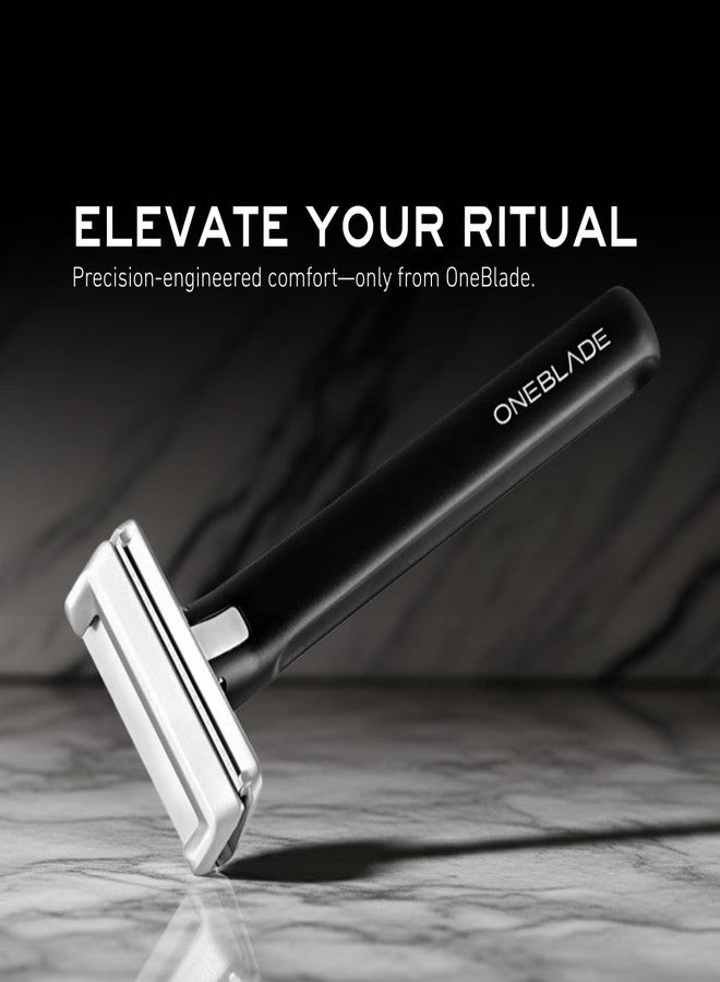 OneBlade ELEMENT Single-Blade Safety Razor, Classic Manual Shaving Razor, Black Aluminum - Image 4