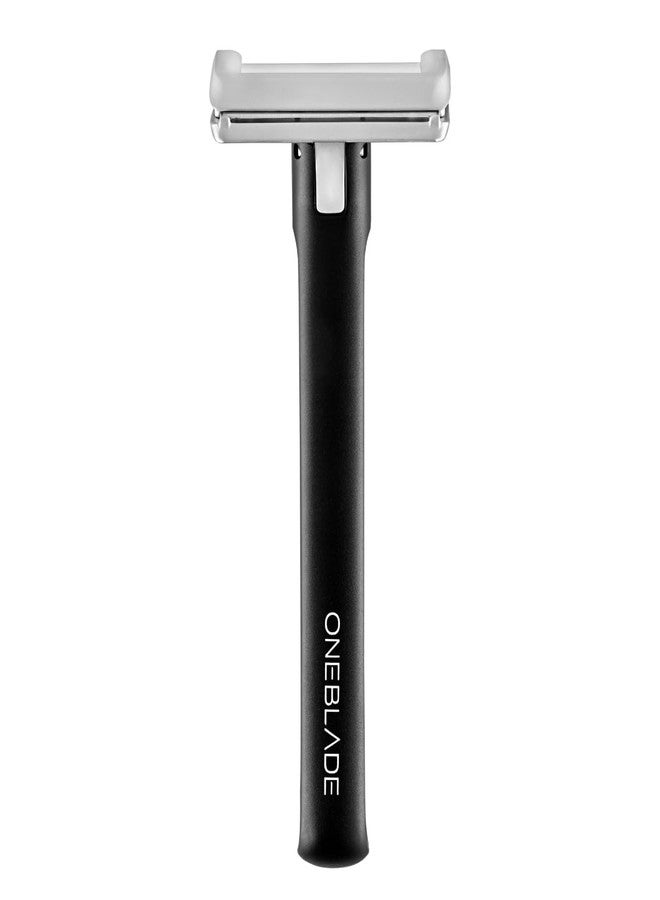 OneBlade ELEMENT Single-Blade Safety Razor, Classic Manual Shaving Razor, Black Aluminum - Image 1