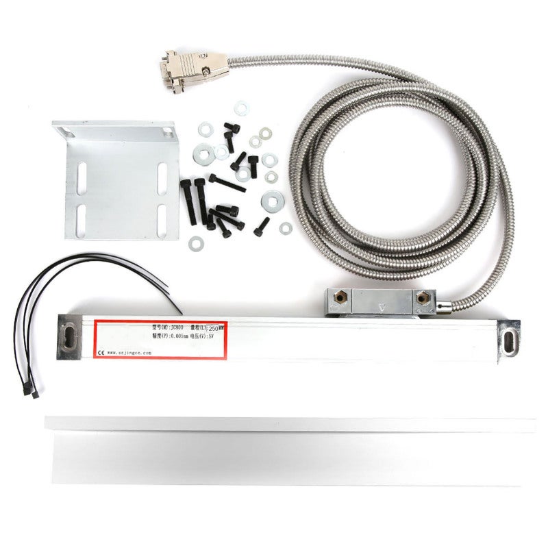 JING Aluminum Alloy Linear Scale 0-150mm 0-250mm 0-350mm Stroke Repeat Positioning Measurement - Corrosion-Resistant Die-Casted Body for JCS900-2AE JCS900-3AE Digital Display - Image 1
