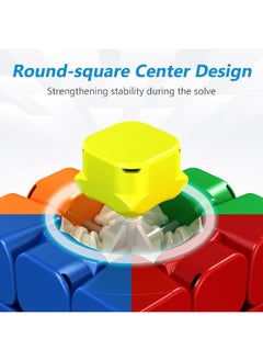 MoYu Moyu RS3M 2021 Magnetic Speed Cube Maglev Version(Upgraded), Speed Cube 3x3 Sticker-Less Quieter Turning, Magic Cube 60pcs Magnets on Axes&Corners Steady Turning, Gift for Speed Cuber  - Image 1