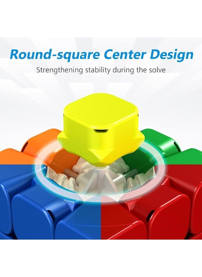 MoYu - Moyu RS3M 2021 Magnetic Speed Cube Maglev Version(Upgraded), Speed Cube 3x3 Sticker-Less Quieter Turning, Magic Cube 60pcs Magnets on Axes&Corners Steady Turning, Gift for Speed Cuber - Image 1
