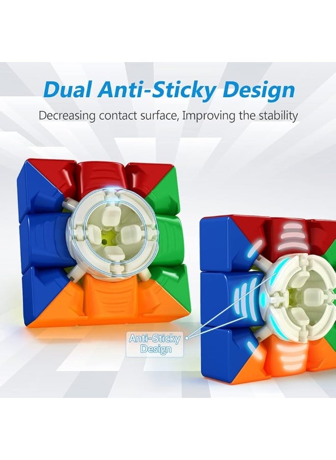 MoYu - Moyu RS3M 2021 Magnetic Speed Cube Maglev Version(Upgraded), Speed Cube 3x3 Sticker-Less Quieter Turning, Magic Cube 60pcs Magnets on Axes&Corners Steady Turning, Gift for Speed Cuber - Image 1