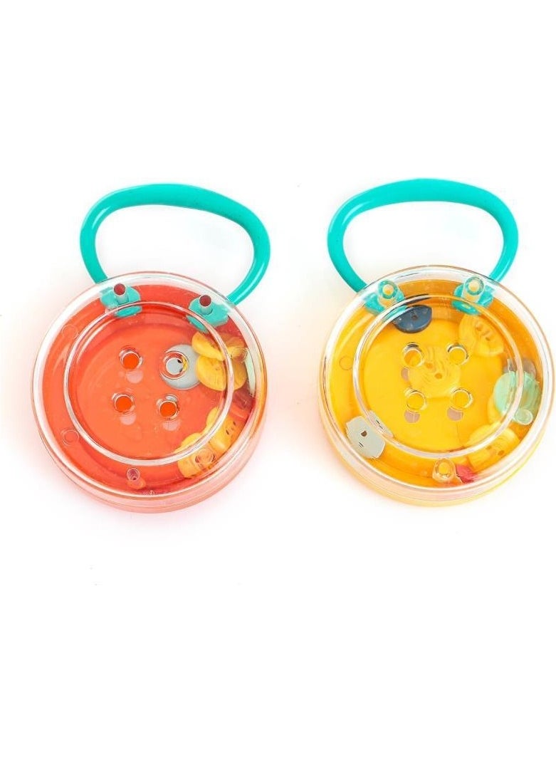 Let's Be Child Zuzu Toys Button Rattle 2 Pack 4118, Rattle for Babies  - Image 1