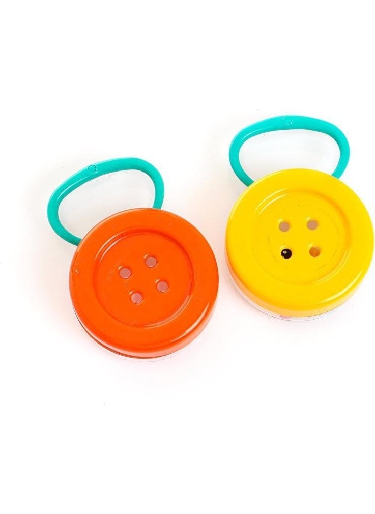Let's Be Child Zuzu Toys Button Rattle 2 Pack 4118, Rattle for Babies  - Image 2