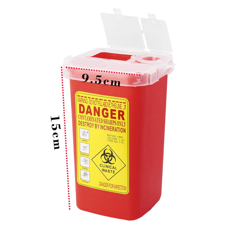 Tattoo Medical Plastic Sharps Container Biohazard Needle Disposal Waste Box For Tattooing Artist - Image 2