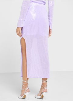 WHISTLES Sequin Detail Skirt  - Image 2