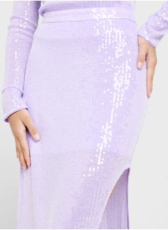 WHISTLES Sequin Detail Skirt  - Image 3