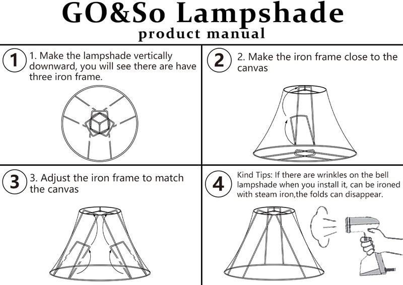 GO&SO 1 Pcs Yellowish Beige Silk Victorian Lamp Shade â€“ Scalloped Bell Design with Fringe Trim, 6x13x10.6 Inch (Spider Fit), Fabric Replacement Shade for Table & Floor Lamps, Easy Snap Assembly - Image 5