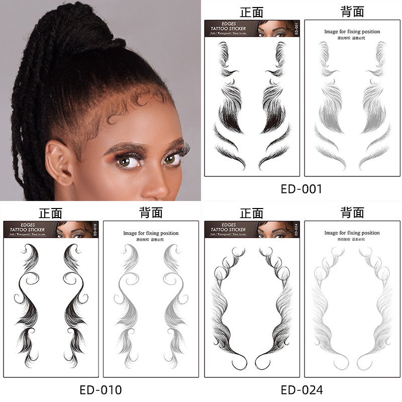 Hair Stickers Bangs Tattoo Baby Hair Tattoo Hairline Hair Stickers Party Essential - Image 2