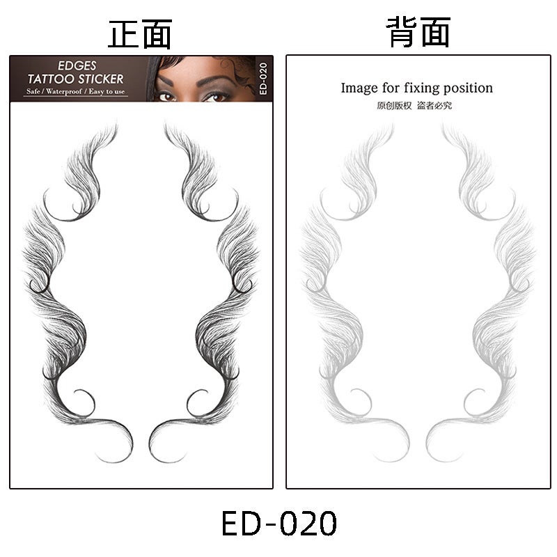 Hair Stickers Bangs Tattoo Baby Hair Tattoo Hairline Hair Stickers Party Essential - Image 1