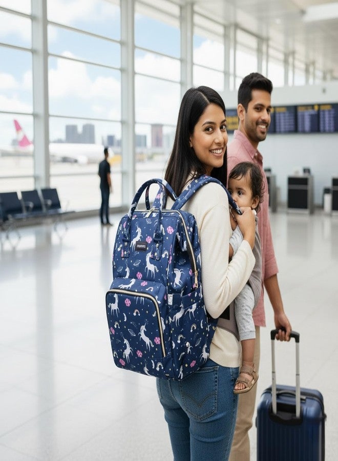 MAMMA Diaper Bag for Mothers for Travel, Baby Bag for Mother Travel, Hospital Bag for Delivery Women, Baby Diaper Bag for Mom, 12 Pockets Diaper Bags for Mothers with 9 Months Warranty - Image 2