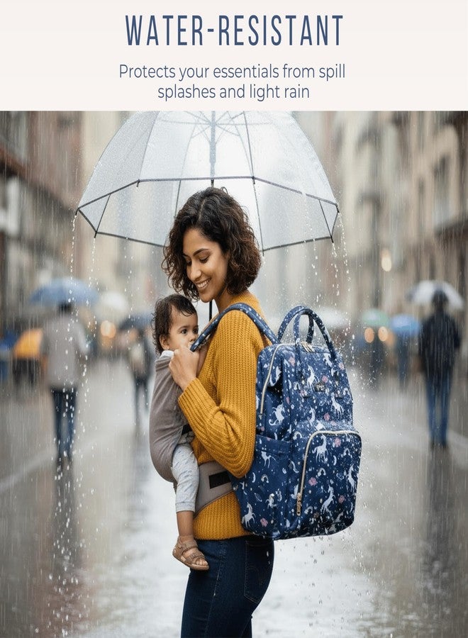 MAMMA Diaper Bag for Mothers for Travel, Baby Bag for Mother Travel, Hospital Bag for Delivery Women, Baby Diaper Bag for Mom, 12 Pockets Diaper Bags for Mothers with 9 Months Warranty - Image 5