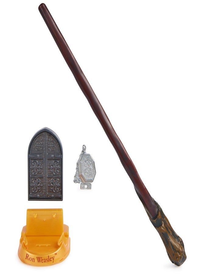 Wizarding World Harry Potter Authentic Ron Weasley Plastic Wand with Spell Card 12 Inch Toy for Ages 14 and Up Fan Merchandise - Image 1