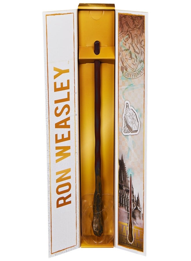 Wizarding World Harry Potter Authentic Ron Weasley Plastic Wand with Spell Card 12 Inch Toy for Ages 14 and Up Fan Merchandise - Image 2