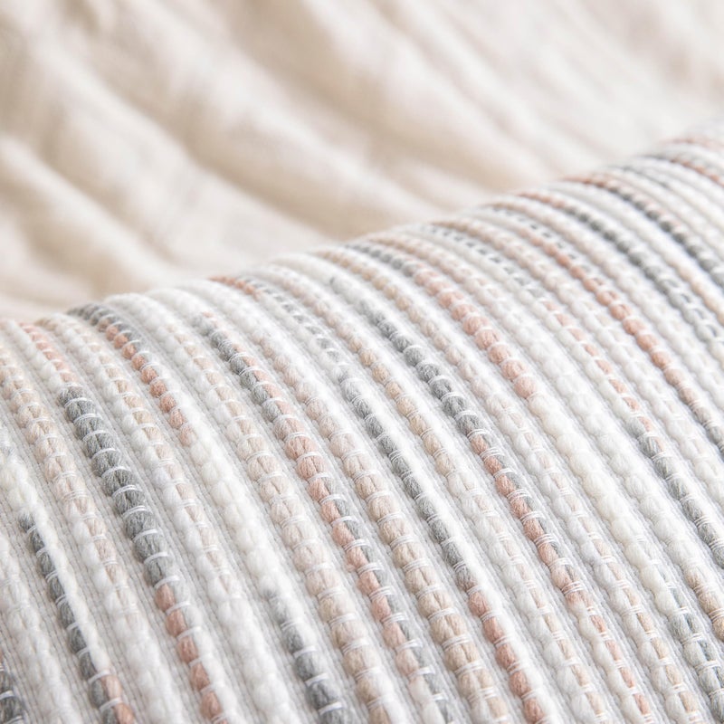 KOOLIFE Boho Long Lumbar Body Decorative Throw Pillow Covers 14x36 Inch Pack of 1 Grey Brown Striped Pillow Cover Chenille Accent Pillowcase Farmhouse Cushion Cover for Home Decor Bed Couch Sofa Bench - Image 3