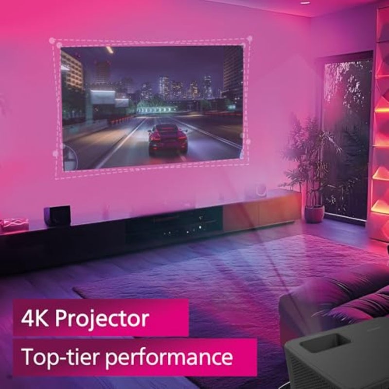 , GamePix 900, 4K projector, resolution 3840 x 2160 pixels, latency of 6 ms with refresh rate of 240 Hz, 1000 lumens, ANSI, WiFi 6, black. - Image 3