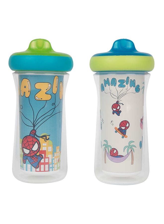 The First Years Marvel Insulated Sippy Cups | 2 Pack | Spill-Proof | BPA-Free | Keeps Drinks Cool - Image 1