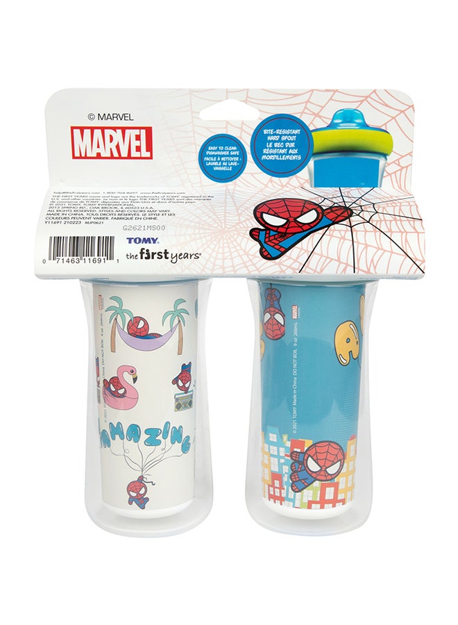 The First Years Marvel Insulated Sippy Cups | 2 Pack | Spill-Proof | BPA-Free | Keeps Drinks Cool - Image 4