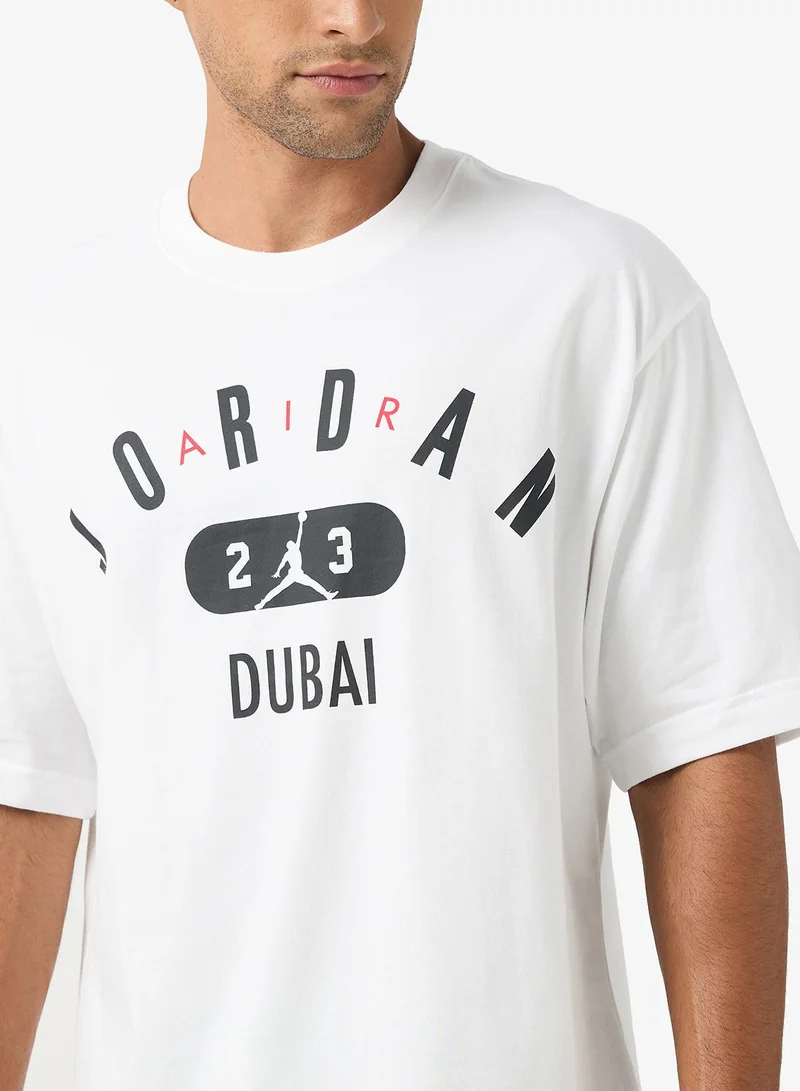 Jordan WHITE/(BLACK) M J DUBAI CITY SS CREW for Men | Best Price UAE
