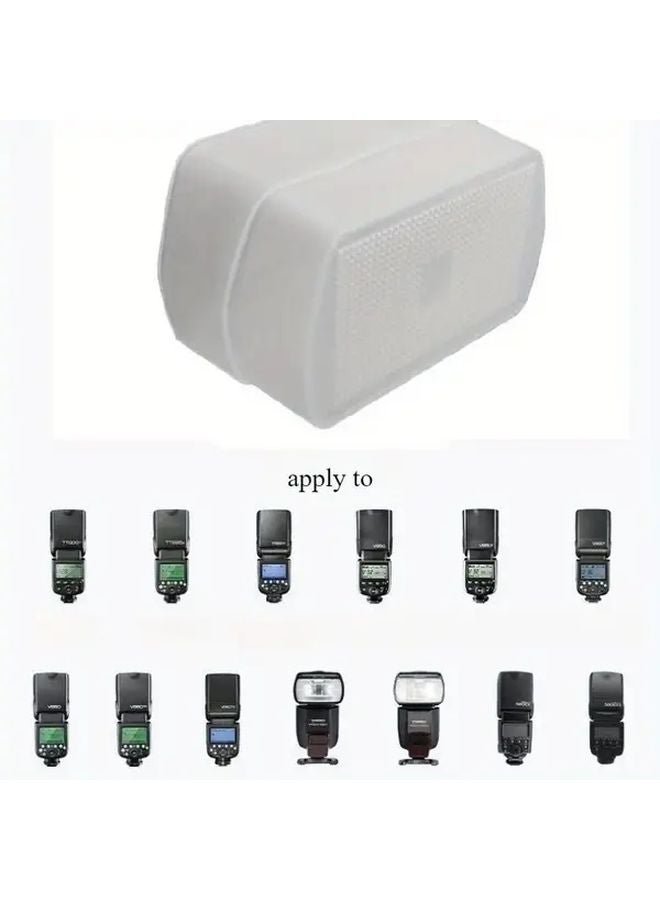 3pcs 580EX Camera Flash Soft Cover Diffuser For Canon Nagano Godox Models - Image 3