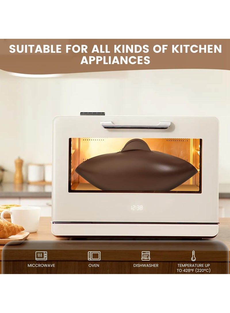 SYOSI Silicone Bread Bowl, Silicone Bread Mold Bread Maker Non-Stick Loaf Pan for Oven Baking Bread - Image 4