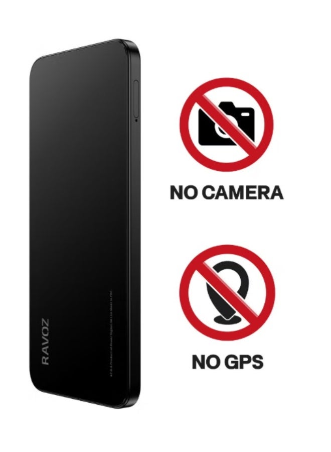 رافوز Ravoz A7 No Camera No GPS, 12GB RAM (4GB + 8GB Expandable), 128GB ROM | NFC | Black (UAE Version) - Image 3