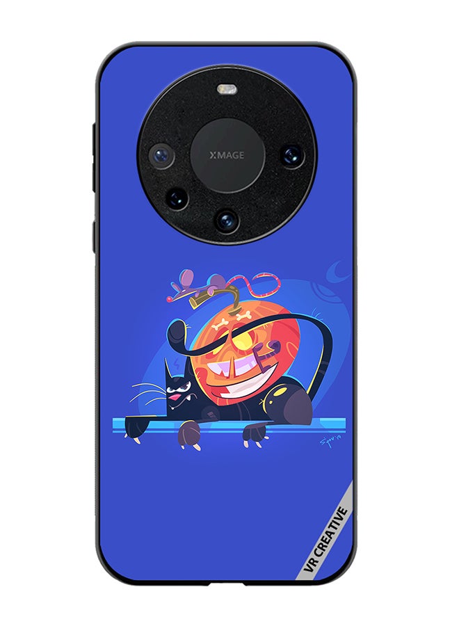 VR CREATIVE Protective Case Cover For Huawei Mate 60 Halloween Cat Design Multicolour - Image 1