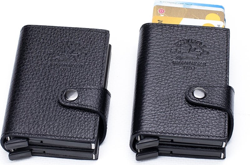 West Polo Westpolo Personalized Double Mechanism Men's Wallet & Card Holder  - Image 2