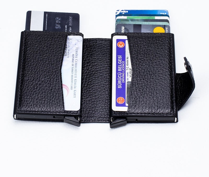 West Polo Westpolo Personalized Double Mechanism Men's Wallet & Card Holder  - Image 4