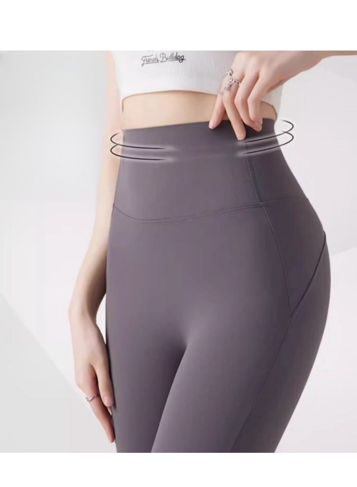 MIIOW بنطال Micro Horn Shark لملابس الصيف الخارجية للسيدات: خصر ضيق، ورفع الوركين، وخصر مرتفع، وبنطال Barbie Horseshoe للتخسيس لممارسة اليوجا - Image 4