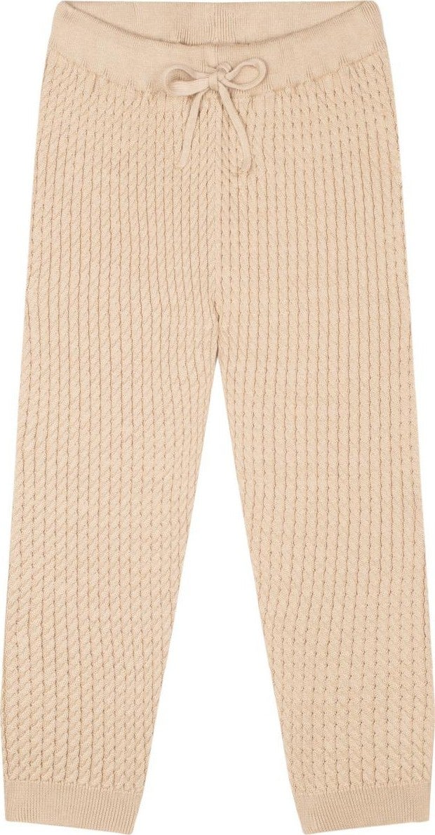 Antebies Butterfly Embroidered Beige Herringbone Sweater and Trousers S  - Image 3