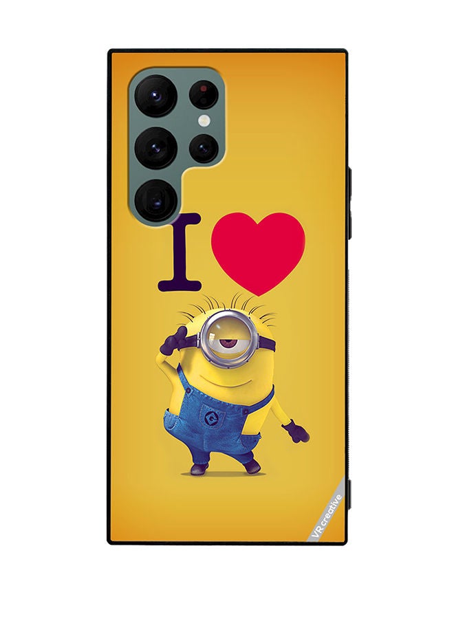 VR CREATIVE Protective Case Cover For Samsung Galaxy S22 Ultra 5G Minions Design Multicolour - Image 1