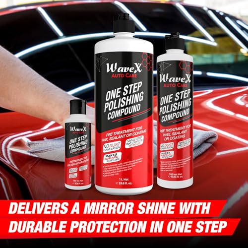 WaveX Car Polish One Step Polishing Compound 350Ml | Paint Correction Rubbing Compound For Car, Multicolor - Image 2
