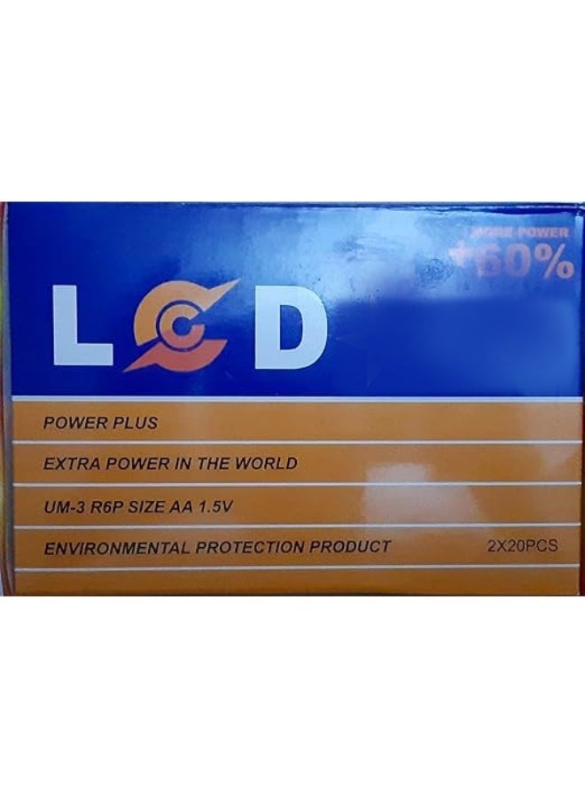 ال سي دي كرتونة بطاريات LCD 1.5 فولت مقاس AA(قلم)40 قطعة - Image 2