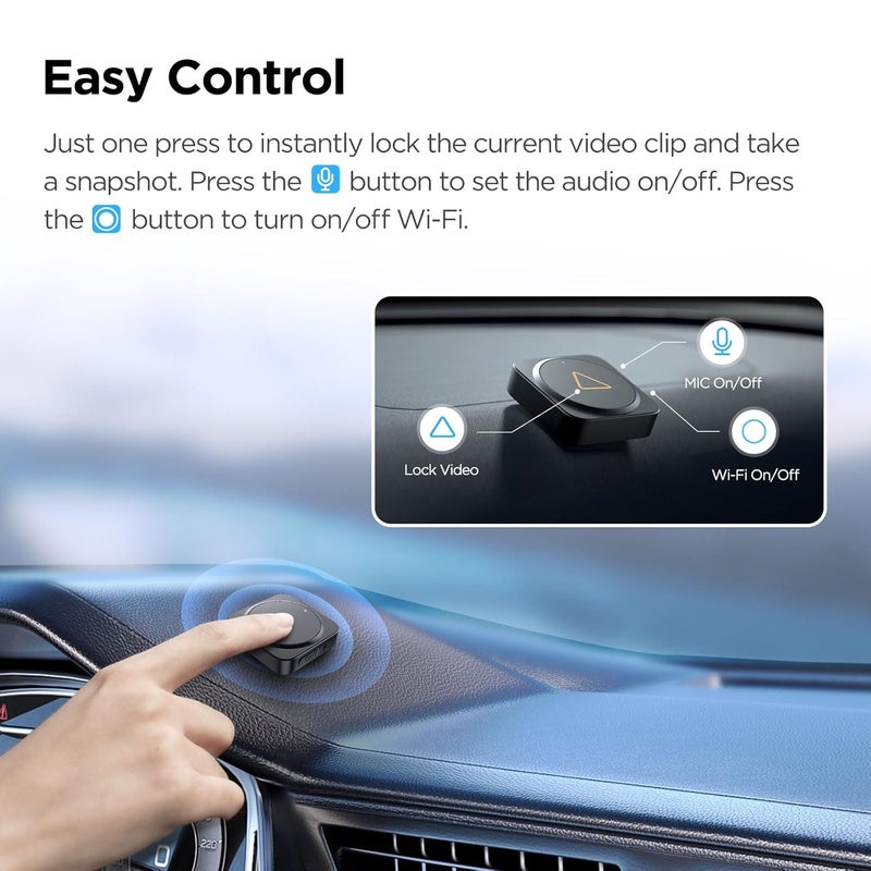 Viofo Official Wireless Bluetooth Remote Control for A129 Dash Camera A129 Duo Dual Channel Dash Cam - Image 2