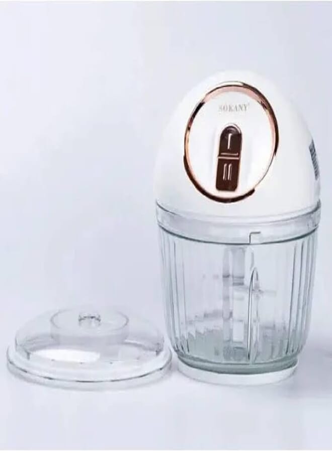 Sokany Chopper, 2.5 Liters, 750 Watt, Transparent and White - SK-7036