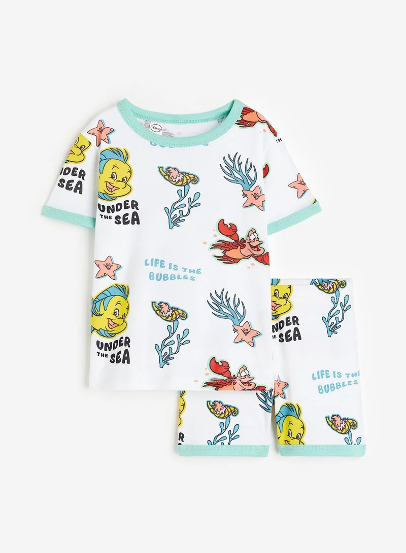 H&M Kids Under Sea Print T-Shirt & Shorts Set