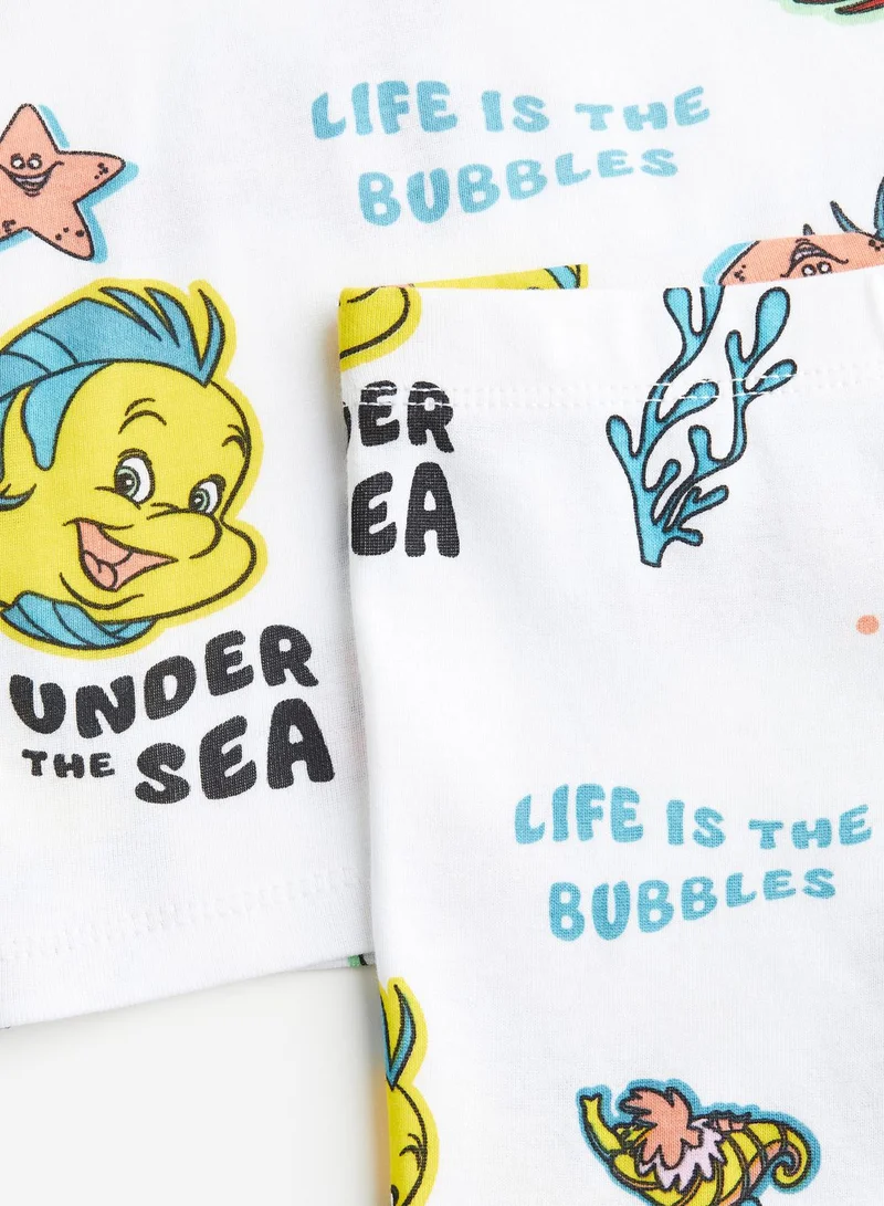 H&M Kids Under Sea Print T-Shirt & Shorts Set