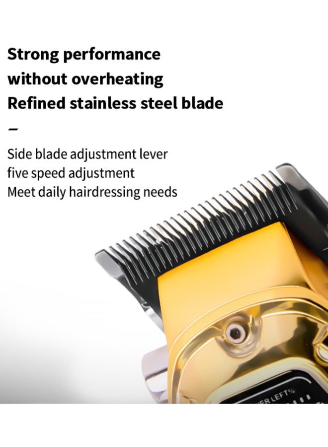 KM-1806 professional shaver features control arm, a color LED display, and speed buttons - Image 4