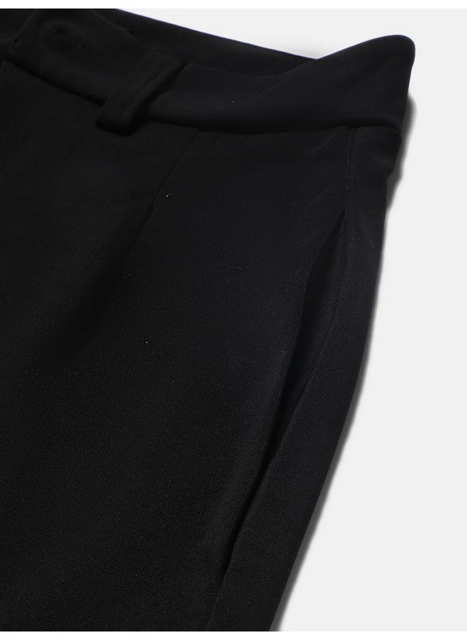 Kotty KOTTY Womens Polyester Blend Straight Fit Trousers Jade Black  - Image 4