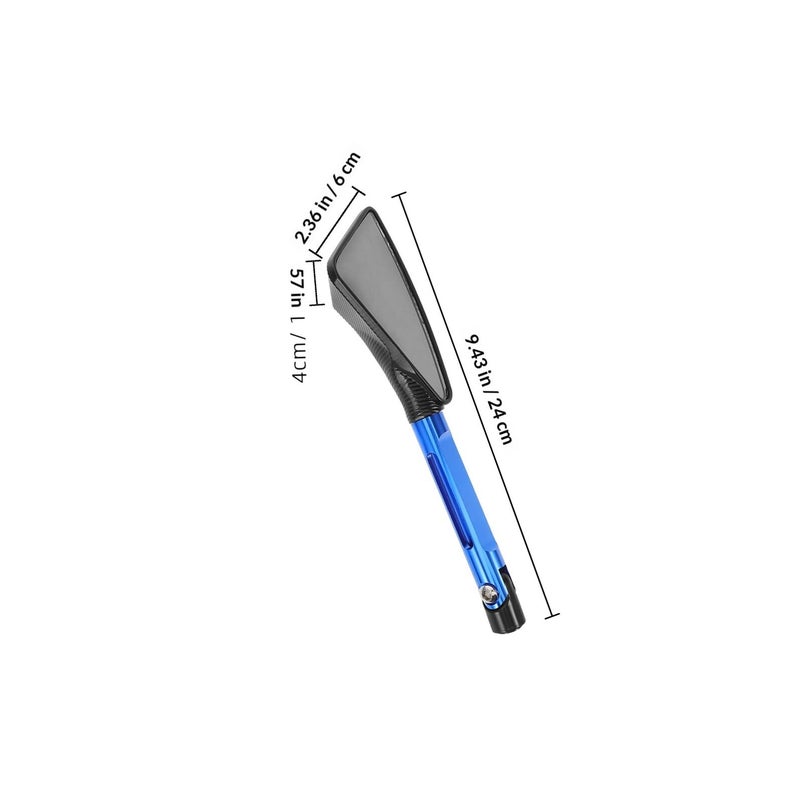 CNC Aluminum Motorcycle Rearview Mirrors Pair Colored Geometric Side Mirrors - Image 3